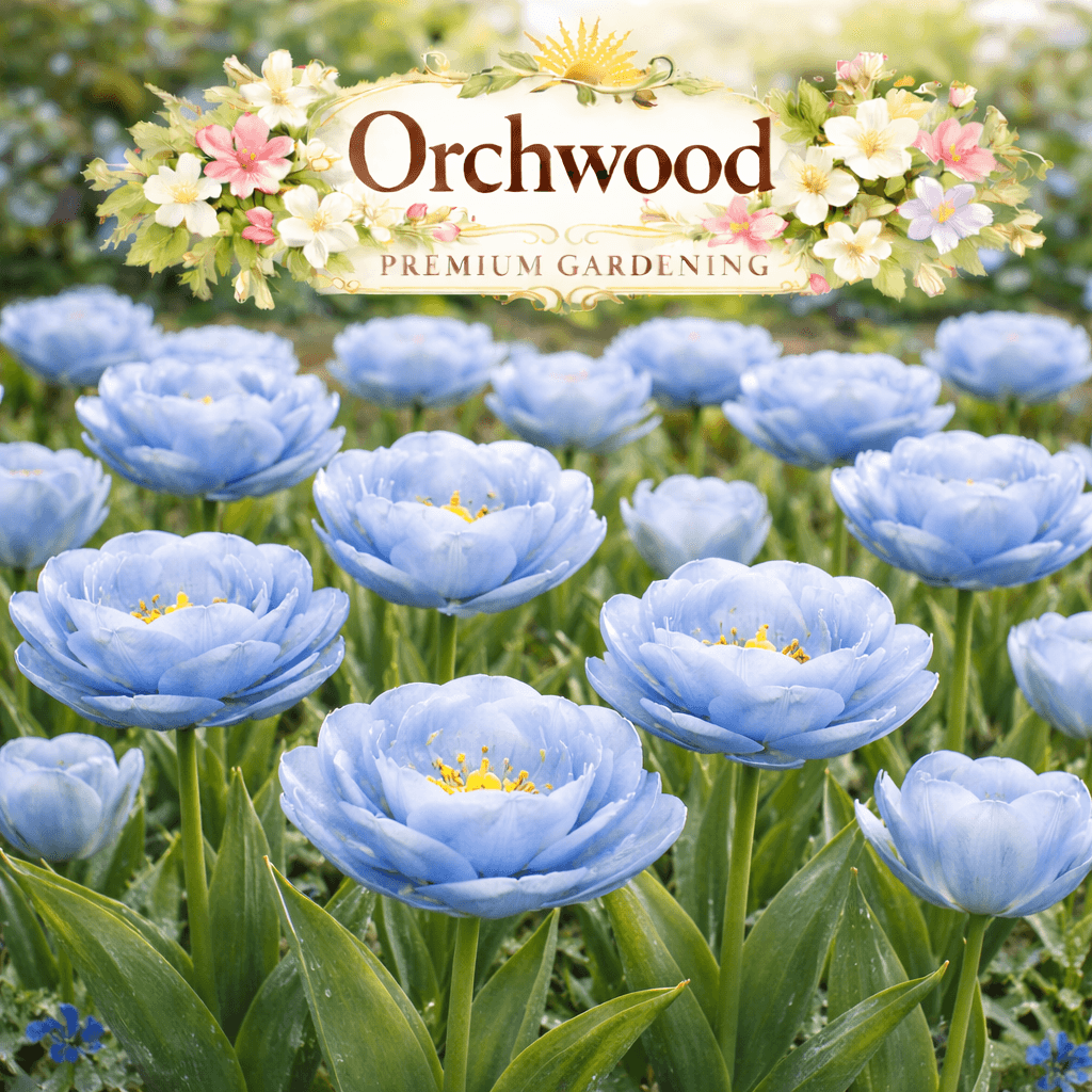 Blue double tulip