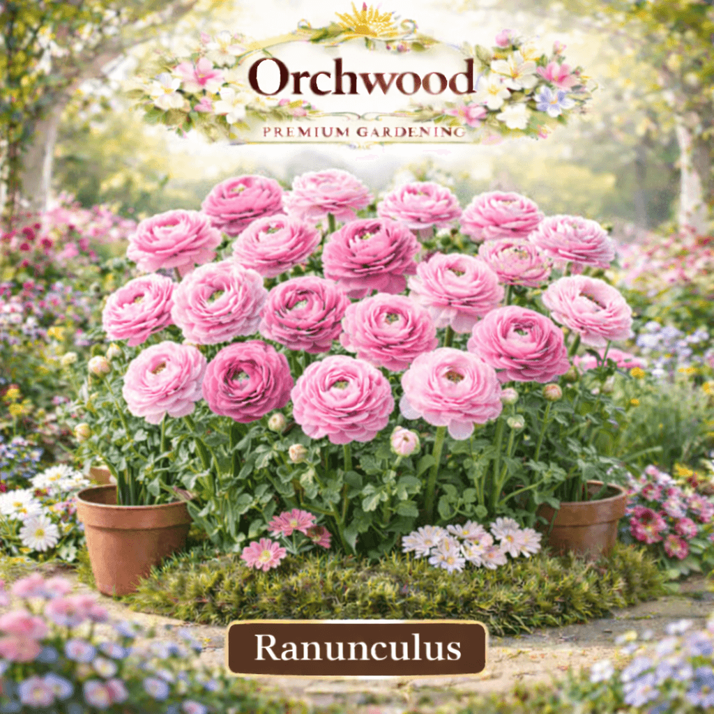 Pink ranunculus