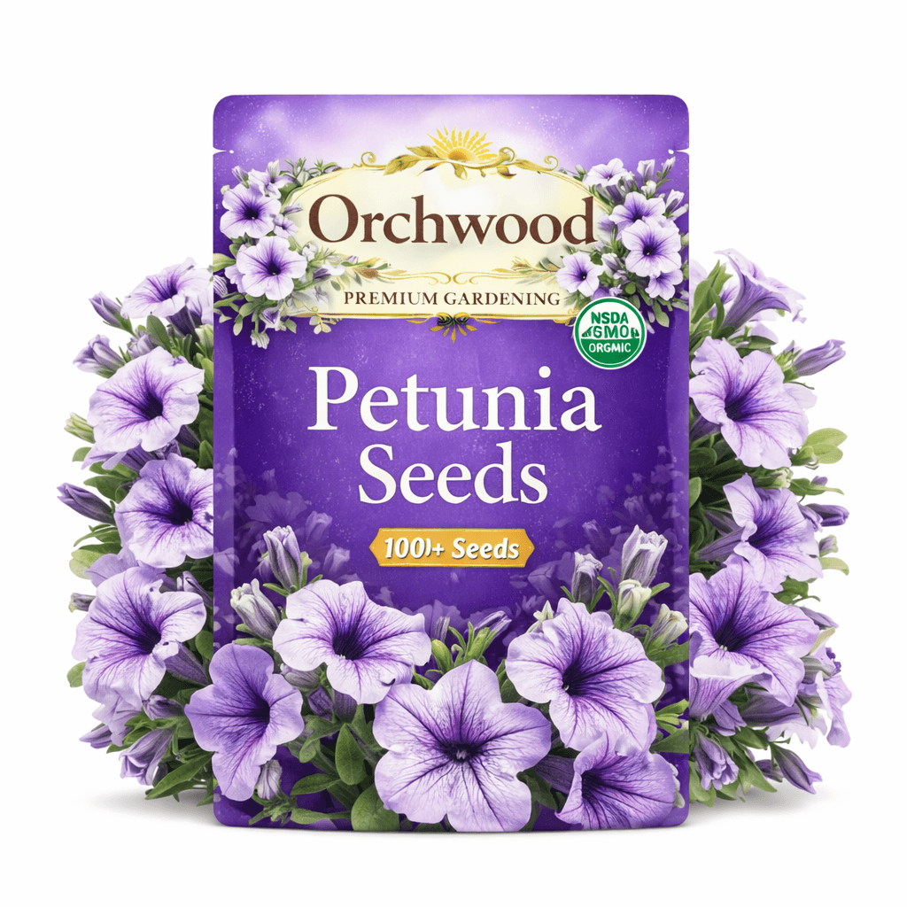 Purple Petunia seed packet