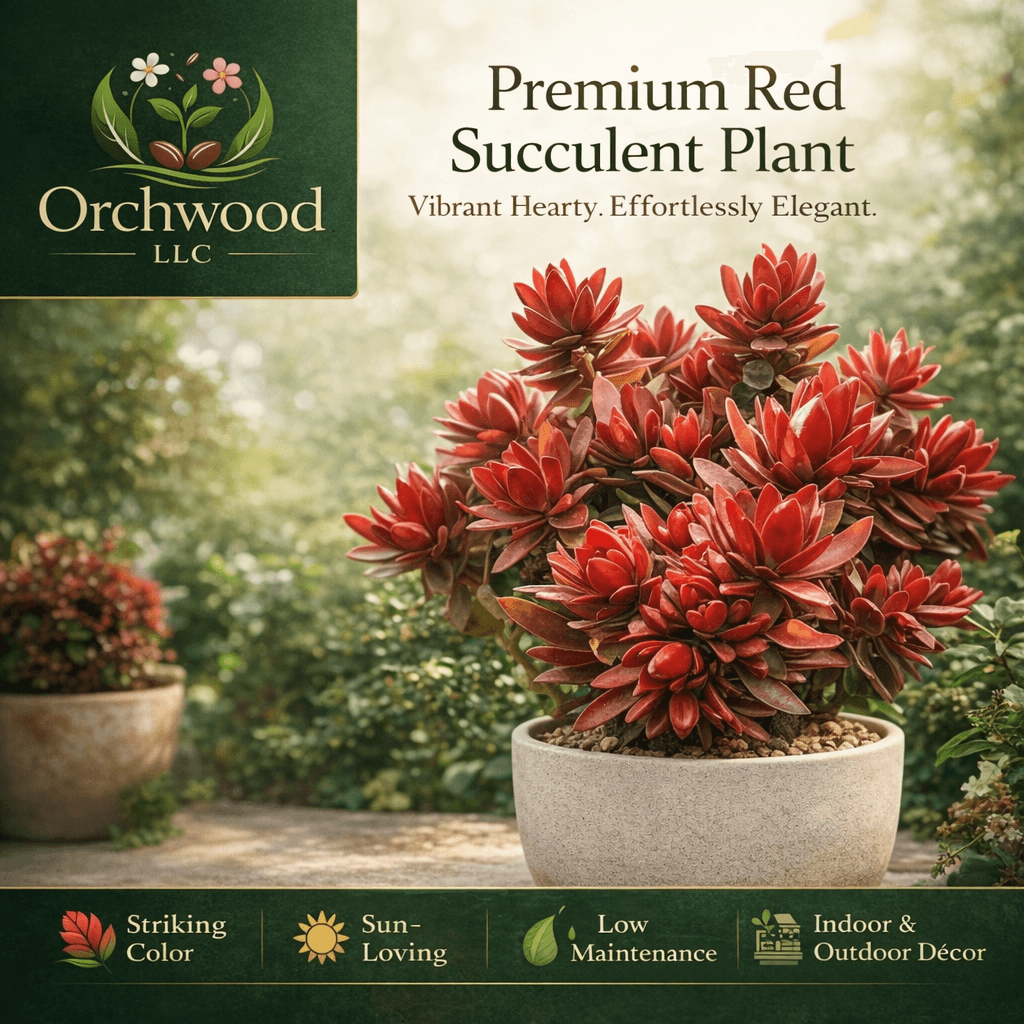 Premium Red succulent